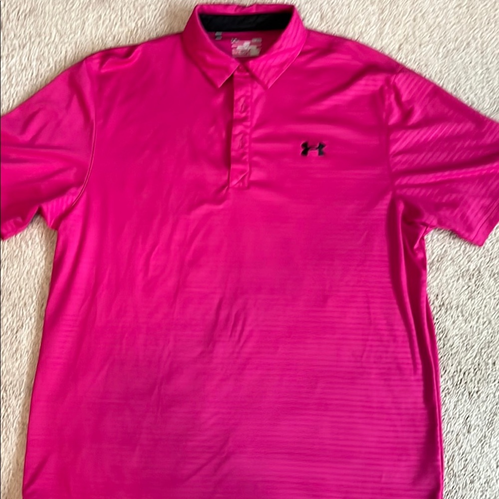 Under Armour Pink Performance Polo Shirt